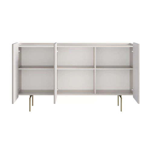 Komoda Malmi 150 cm - kaszmir / złote nóżki